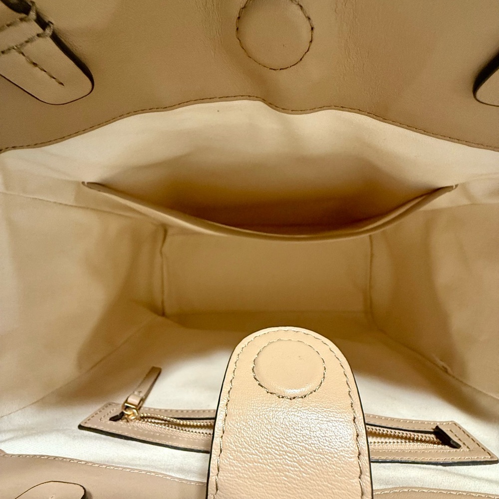 Tory Burch Tan Broke Tote in Suede & Leather - Picture 6 of 6